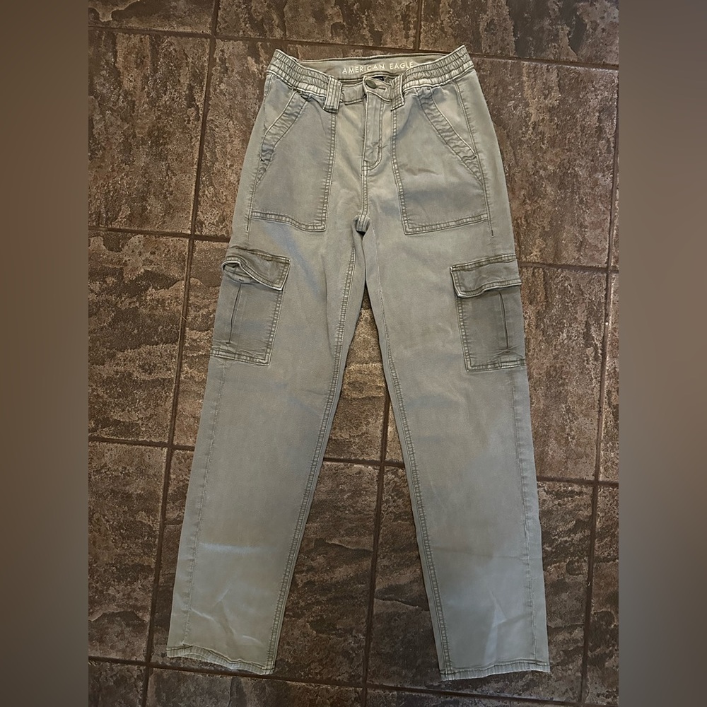 American Eagle Outfitters Men's Gray Cargo Pants